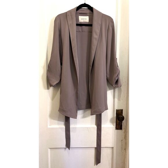Aritzia BABATON Gray Pullover Cardigan Jacket Shirt Top Women's Size Small - Picture 2 of 11